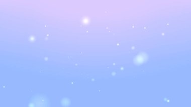 Yumuşak Pastel Mavi Mor Parlak Arkaplan Rüya Yüzen Işık Parçacıklarıyla