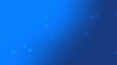 Dijital Hareket için Yüzen Işık Parçacıkları ile Derin Mavi Gradyan Arkaplanı