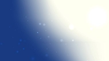 Parlayan Parçacıklar ve Yumuşak Bulanık ile Soyut Mavi Beyaz Işık Gradyan Arkaplanı