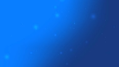 Yumuşak Parlayan Parçacıklar ve Işık Hareketi ile Derin Mavi Gradyan Arkaplanı