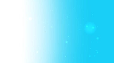 Modern Tasarım İçin Yüzen Işık Parçacıkları ile Beyaz Gradyan Arkaplanına Yumuşak Cyan