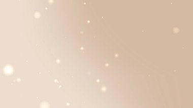 Yumuşak Krem Kahverengi Gradyan Arkaplanı Yüzen Parıltı Parçacıkları ve Hafif Hafif Bokeh Efekti