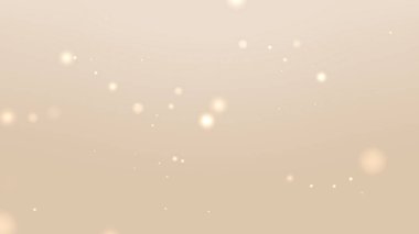 Tarafsız Krem Kahverengi Soyut Animasyon Arkaplanı Rastgele Parıltı Parçacığıyla