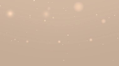 Zarif Yüzen Işık Parçacıkları ile yumuşak bej rengi Pırıltılı Bokeh Arkaplanı