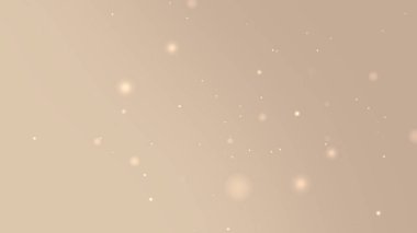 Yumuşak Yüzen Işık ve Bokeh Efektli Bej Altın Parlak Arkaplan