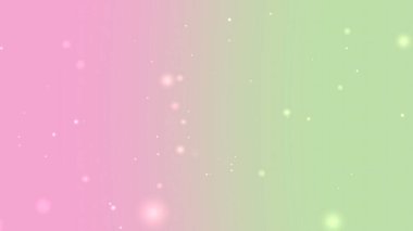 Yumuşak Pastel Pembe ve Yeşil Gradyan Parıldayan Işık Parçacıkları Arkaplanı