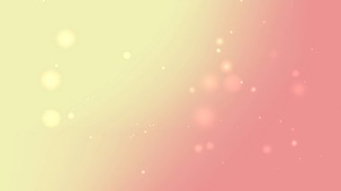 Yumuşak Pastel Sarı Pembe Gradyan Parıldayan Işık Parçacıkları Arkaplanı