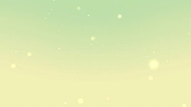 Yumuşak Yeşil Pastel Gradyan Arkaplanı Yüzen Parlayan Parçacık Işıkları