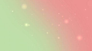 Yumuşak Pastel Yeşil Pembe Gradyan Parıldayan Işık Parçacıklarıyla Arkaplan