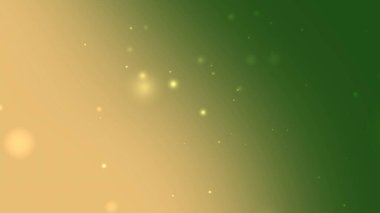 Hafif Parlayan Parçacık Parıltısı Efektiyle Altın ve Yeşil Gradyan Arkaplanı
