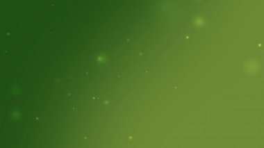 İnce Yüzen Işık Parçacıkları ile Derin Yeşil Soyut Gradyan Arkaplanı