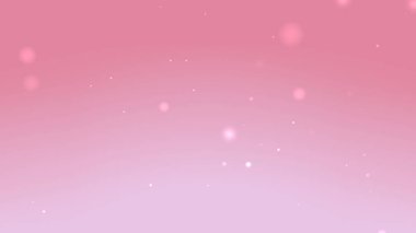 Yüzen Parıldayan Işık Parçacıkları ile Yumuşak Pembe Pastel Gradyan Arkaplanı