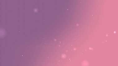 Yüzen Parıltı ve Yumuşak Işık Parçacıkları ile Mor Pembe Gradyan Arkaplanı