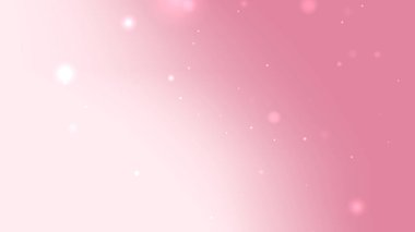 Yüzen Parıltı Parçacıkları ve Yumuşak Işıklı Pembe Gradyan Arkaplanı