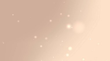 Zarif Tasarım İçin Yüzen Parıldayan Parçacıklarla Yumuşak Bej Gradyan Arkaplanı