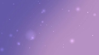 Mor Gradyan Arkaplanı Yüzen Parıldayan Parçacıklar ve Yumuşak Parlayan Işık