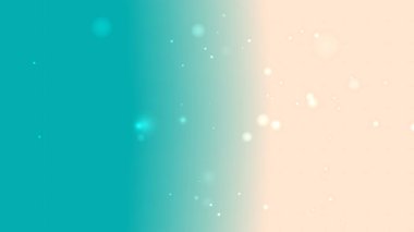 Yumuşak Turkuaz ve Şeftali Gradyan Arkaplanı Yüzen Parıltı Parçacıkları