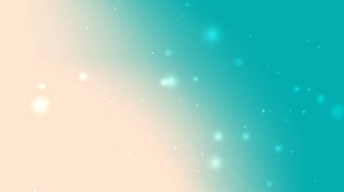 Çapraz Teal ve Krem Gradyan Parıltı Arkaplanı Soyut Yüzen Işık ile
