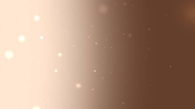 Yüzen Işık Parçacıkları ile Yumuşak Bej Kahverengi Gradyan Arkaplanı