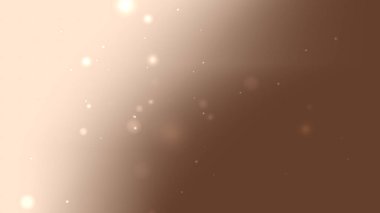 Parlak Işık Parçacıkları ile Bej Kahverengi Soyut Gradyan Arkaplanı