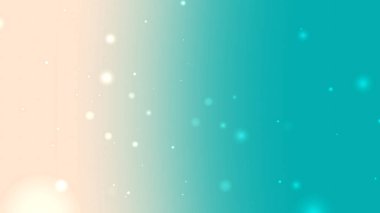 Işıldayan Parçacık Hareketli Yumuşak Şeftali Teal Gradyan Arkaplanı