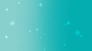 Nazik Parıltı Parçacıkları ve Işık Hareketi ile Turkuaz Gradyan Arkaplanı