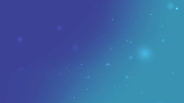 Mavi ve Cyan Gradyan Soyut Arkaplanı Yumuşak Yüzen Işık Parçacıkları Hareketi Biçimi