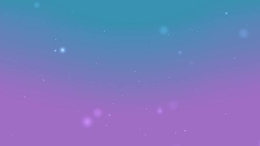 Mavi ve Menekşe Gradyan Arkaplan Yüzen Işık Parçacıkları ve Yumuşak Parıltı