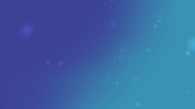 Yüzen Işık Parçacıkları ve Derinliği ile Modern Mavi Teal Gradyan Özgeçmişi