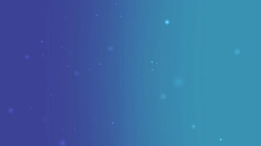 Mavi Soyut Teal Gradyan Arkaplanı Yüzen Parıldayan Parçacıklar ve Yumuşak Parıltı