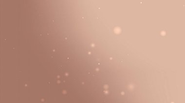 Yumuşak gül renginde, bej renginde, yüzen hafif kıvılcımlar ve ışık saçan arka plan