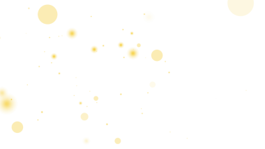 Şeffaf arkaplanda süzülen ışık noktalarıyla Altın Parça Örtüsü