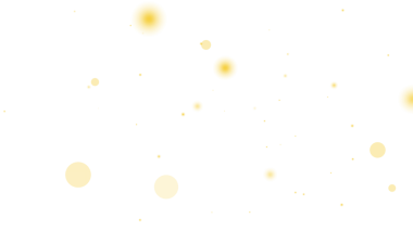 Alfa Kanalında Yüzen Işık Küreleri Olan Parlak Altın Parça Arkaplanı