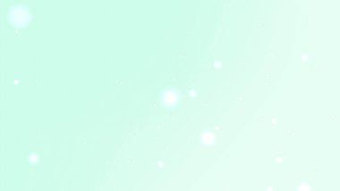 Yumuşak Nane Şekeri Yeşil Parıltı Parçacık Arkaplanı Hafif Parıltı ve Yüzen Işık Noktaları