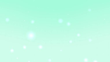 Yüzen Işık Parçacıkları ve Pürüzsüz Parıltı Efekti ile Soyut Naneli Pastel Arkaplanı