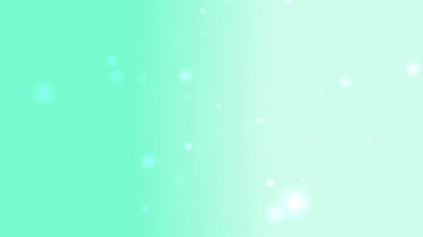 Pürüzsüz Nane Gradyan Arkaplanı Süzülen Parıltı Işıkları ve Yumuşak Parıltı Efekti