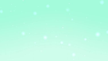 Yumuşak Nane Yeşili Soyut Işık Parçacıkları ile Parlak Arkaplan