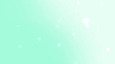 Nane Yeşili Gradyan Arkaplanı Yumuşak Işıltılı ve Yüzen Parçacıklar