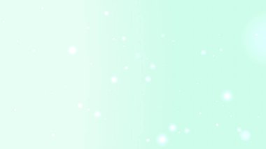 Nazik Işıltı ve Yumuşak Yüzen Işık ile Soyut Nane Yeşil Arkaplanı