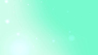 Yumuşak Nane Yeşil Parıltı Parçacık Arkaplanı Nazik Parıltı ve Soyut Işık Hareketi