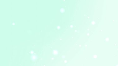 Yumuşak Yüzen Işık Parçacıkları ve Yumuşak Eğimli Yeşil Parlak Arkaplan