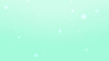 Açık Yeşil Rüya Parçacık Arkaplanı Pürüzsüz Gradyan ve Yüzen Parıltı