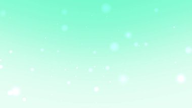 Hafif Parıltı Parçacıkları ve Yüzen Işık Noktalarıyla Minimal Nane Gradyan Arkaplanı