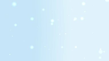 Yüzen Parıldayan Parçacıklar ve Işık Bokeh ile Yumuşak Mavi Gradyan Arkaplanı