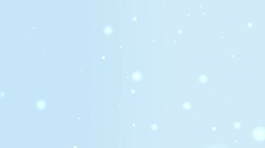 Açık Mavi Parlak Arkaplan Yüzen Yumuşak Parçacıklar ve Temiz Parıltı