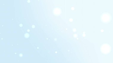 Soyut Açık Mavi Parçacık Işık ve Yüzen Noktalarla Parlak Arkaplan