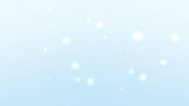 Yüzen Işıltı ve Yumuşak Bokeh Işıklı Mavi Gradyan Arkaplanı