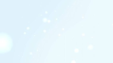 Yumuşak Mavi Soyut Parçacık Arkaplanı Hafif Parıltı ve Süzülen Işık