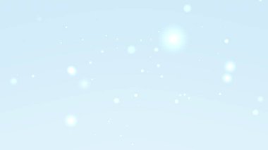 Yumuşak Mavi Bokeh Parlayan Işık Parçacıkları ve Hafif Işıltılı Arkaplan