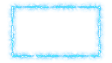 Şeffaf Alfa Kanalı ile Webcam için Neon Mavi Enerji Çerçevesi Kaplama CanlandırmasıName